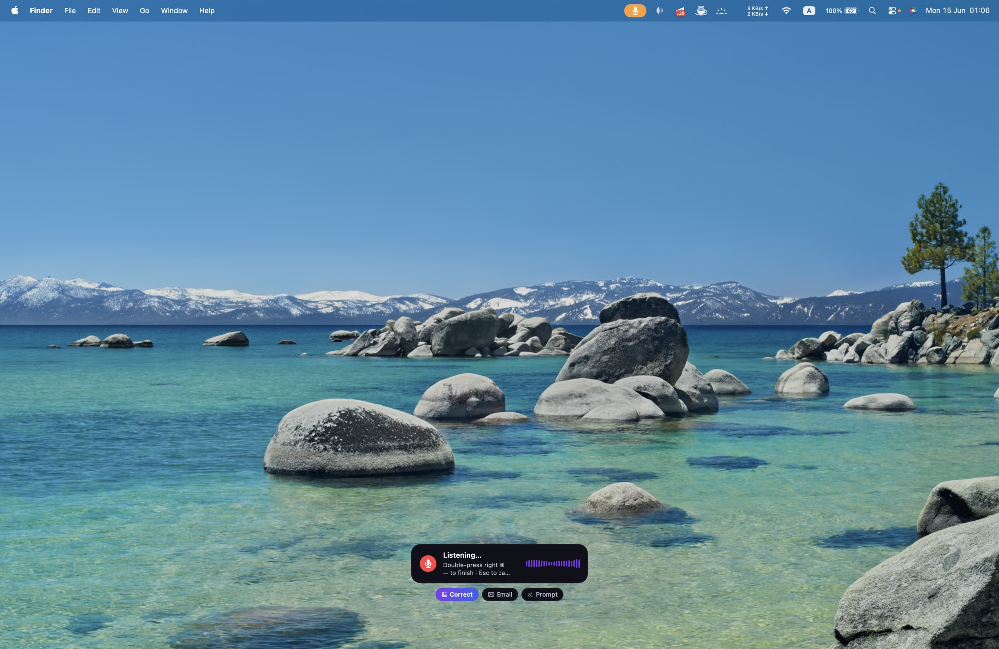 Dictation into any app